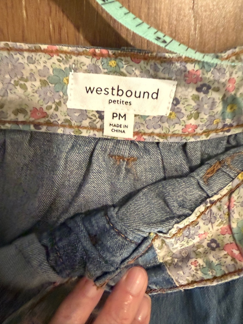 Westbound Blue Button-Front Tiered Denim Midi Skirt - Picture 6 of 9